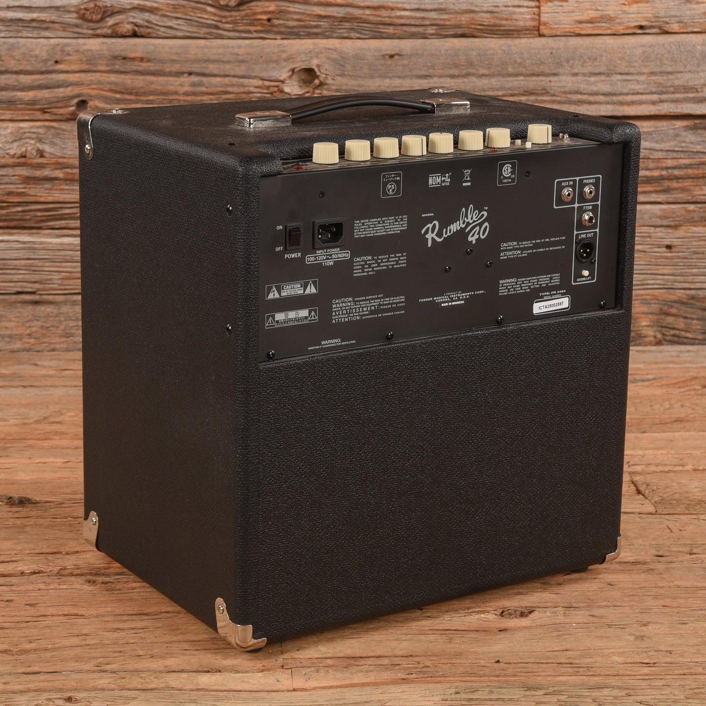 Fender Rumble 40 V3 40-Watt 1x10" Bass Combo Amp