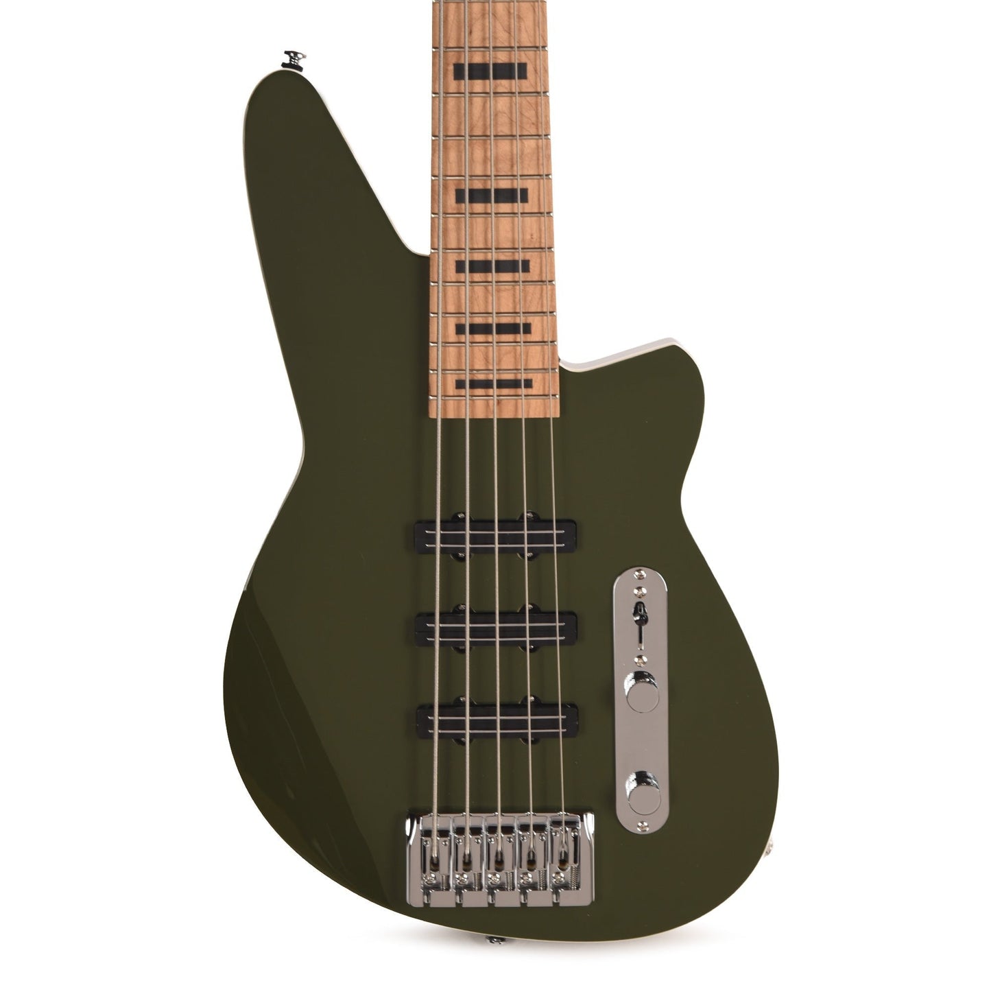 Reverend Triad 5 5-String Bass Guitar Army Green
