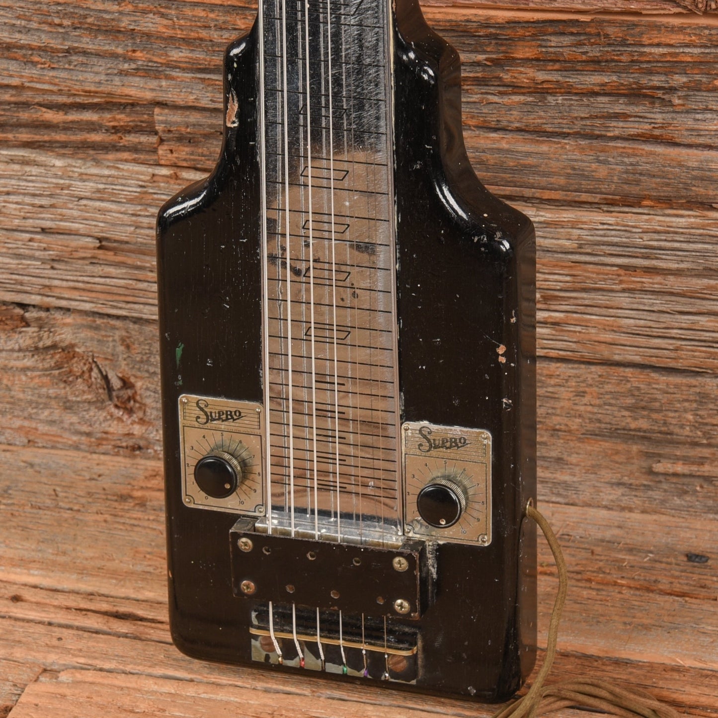 Supro Lap Steel Black