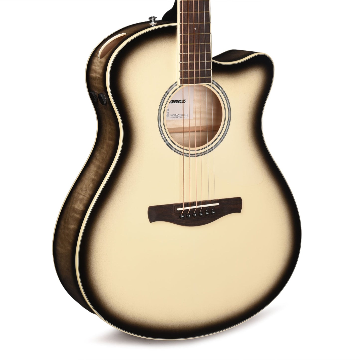 Ibanez AAM370M1CETPA Acoustic Electric Guitar Transparent Panda High Gloss Finish