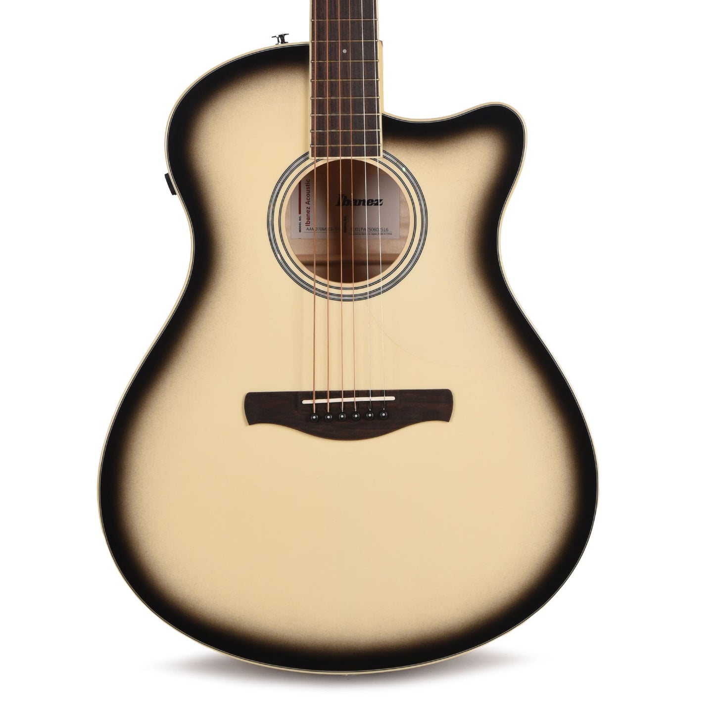 Ibanez AAM370M1CETPA Acoustic Electric Guitar Transparent Panda High Gloss Finish