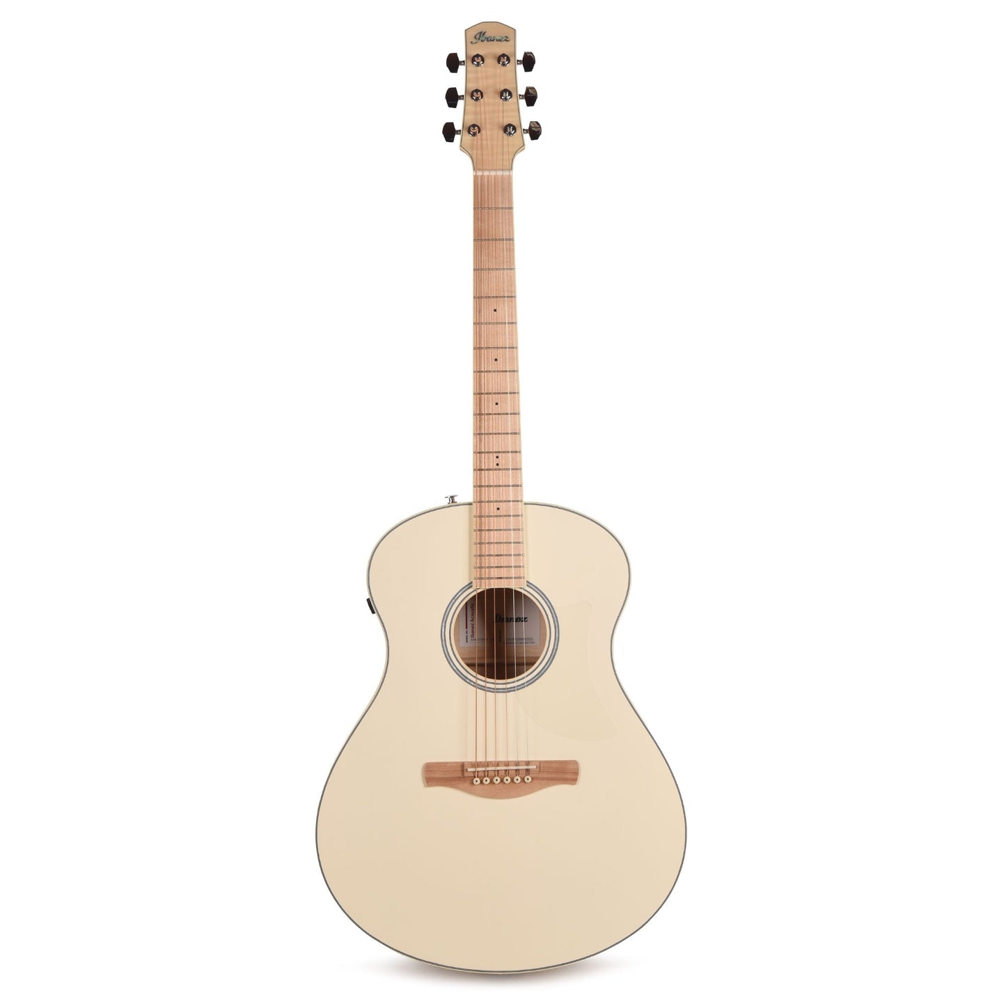 Ibanez AAM370M2EAIB Acoustic Electric Guitar Transparent Antique White Ice Blue Open Pore