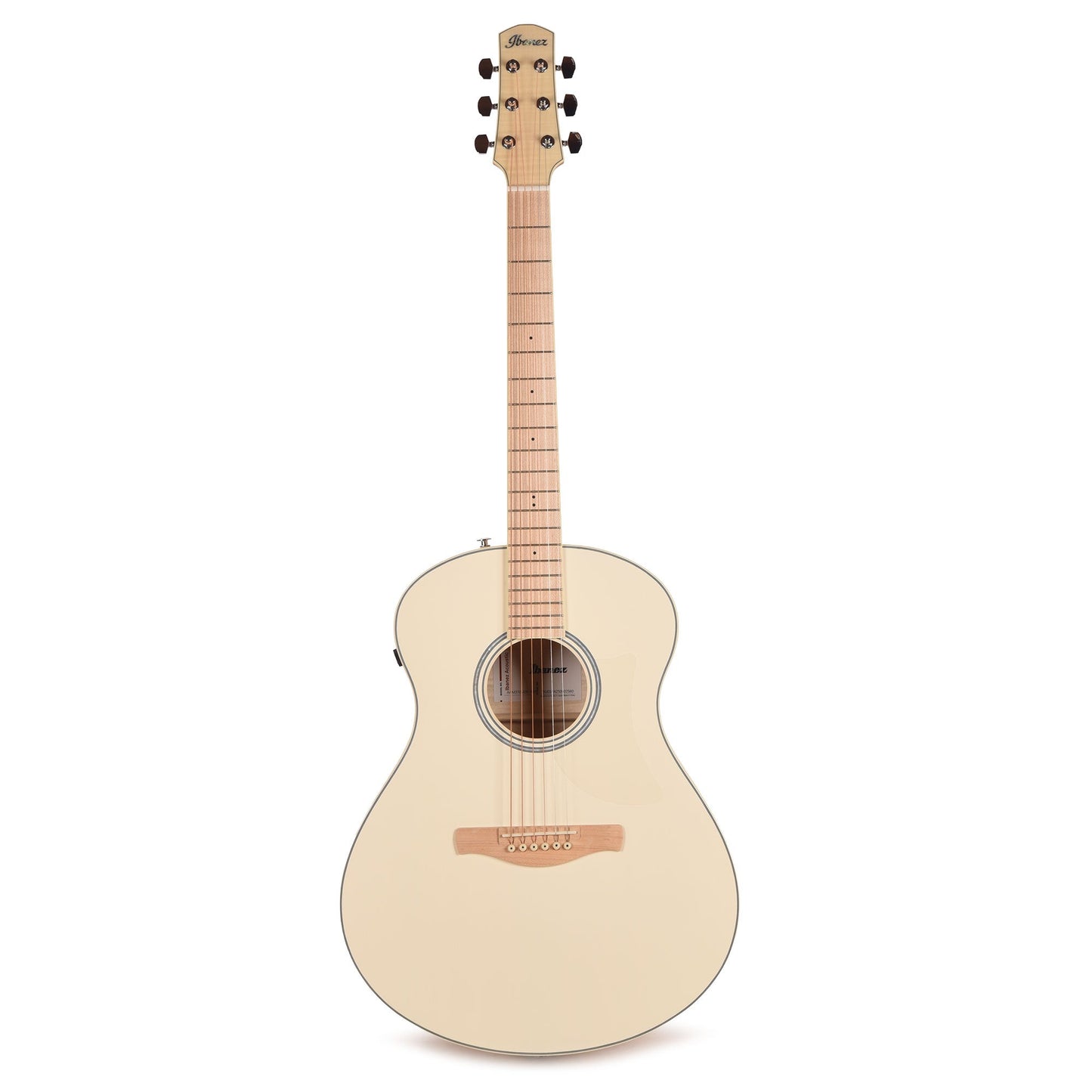 Ibanez AAM370M2EAPF Acoustic Electric Guitar Transparent Antique White Peach Fuzz Open Pore