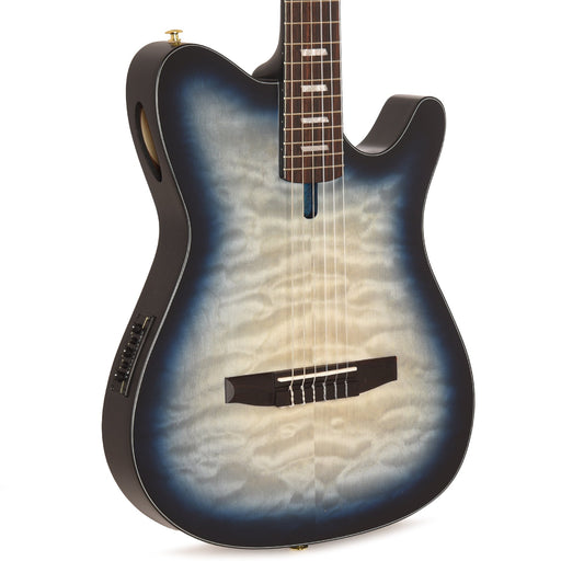 Ibanez FRH20QMNCTL Acoustic Electric Guitar Cosmic Blue Sunburst Low Gloss