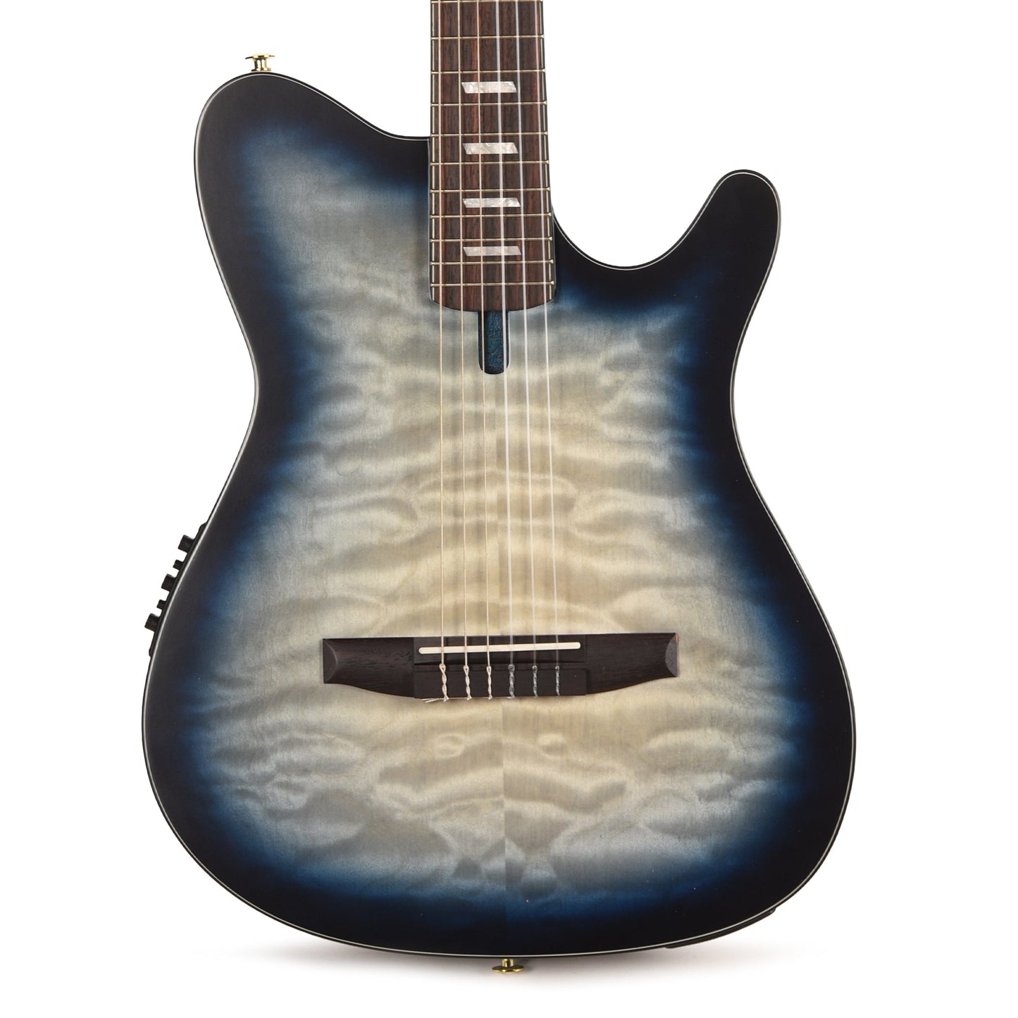 Ibanez FRH20QMNCTL Acoustic Electric Guitar Cosmic Blue Sunburst Low Gloss