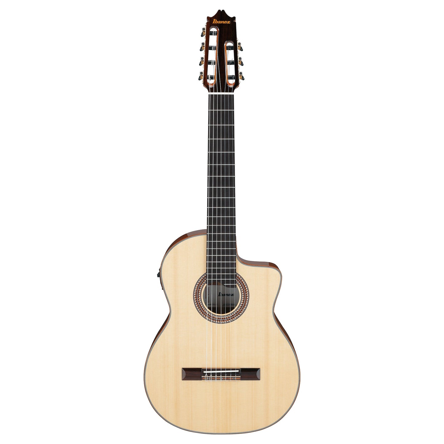 Ibanez GA3007CENT 7-String Classical Cutaway Acoustic-Electric Guitar Natural High Gloss