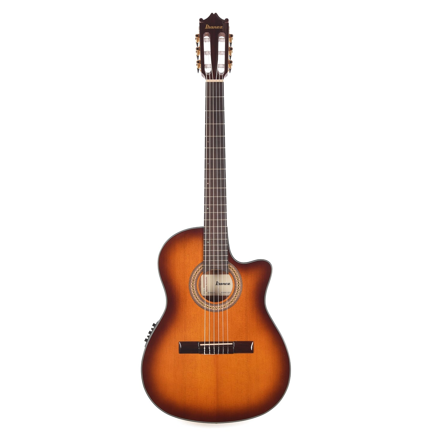 Ibanez GA35TCEVLS Thinline Cutaway Classical Acoustic-Electric Violin Sunburst High Gloss