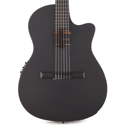 Ibanez GA621BOT Thinline Cutaway Classical Acoustic-Electric Guitar Black Out