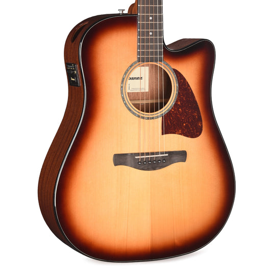 Ibanez AAD51CESB Grand Dreadnought Acoustic-Electric Guitar Sunburst High Gloss