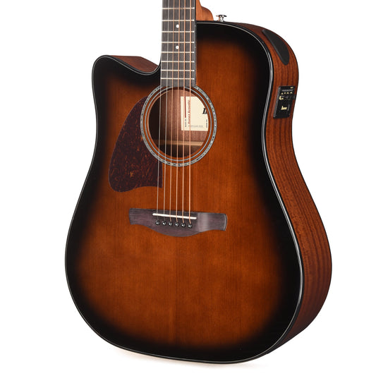 Ibanez AAD51LCEDVS Grand Dreadnought Acoustic-Electric Guitar Dark Violin Sunburst High Gloss Left-Handed