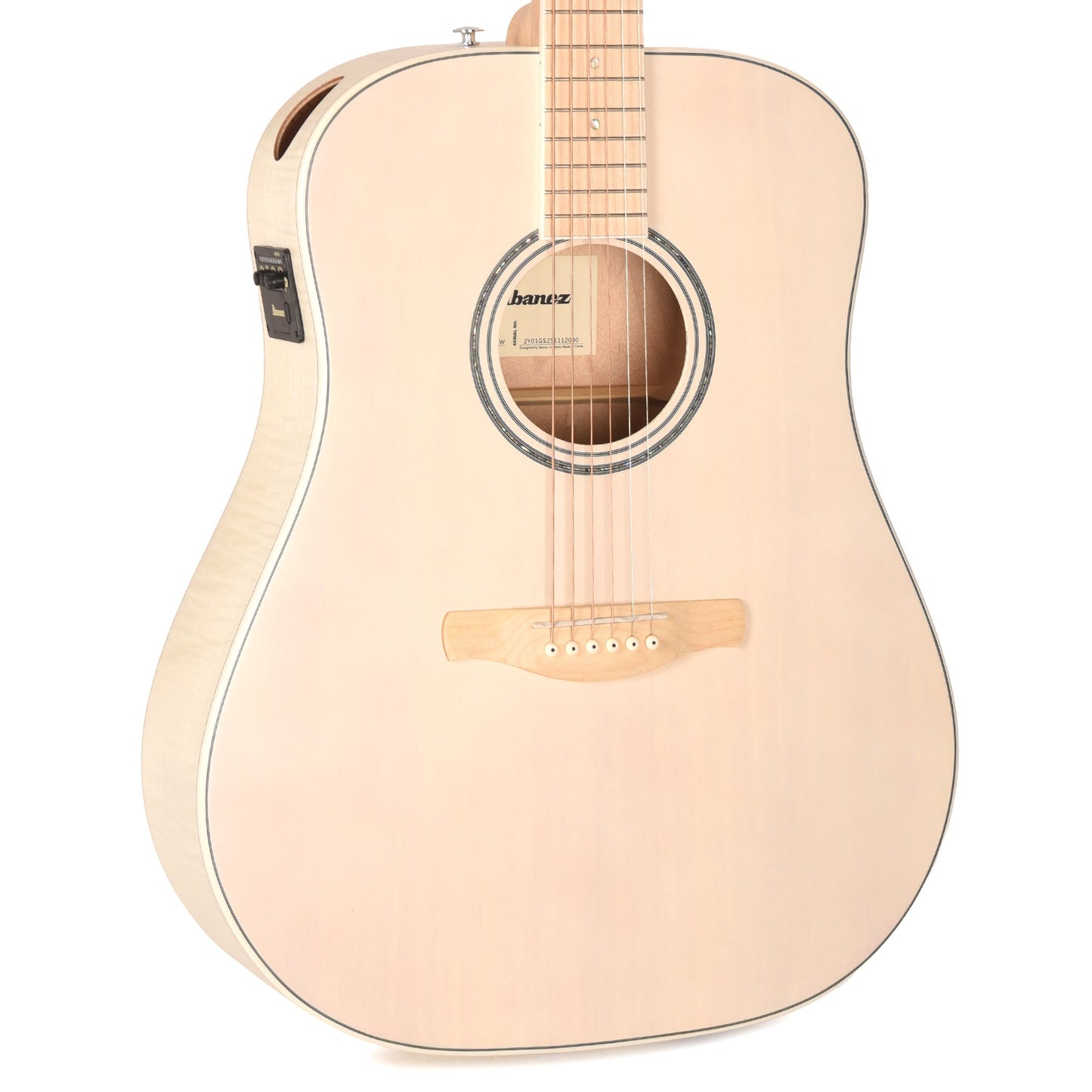 Ibanez AAD77M1EOAW Grand Dreadnought Acoustic-Electric Guitar Open Pore Antique White