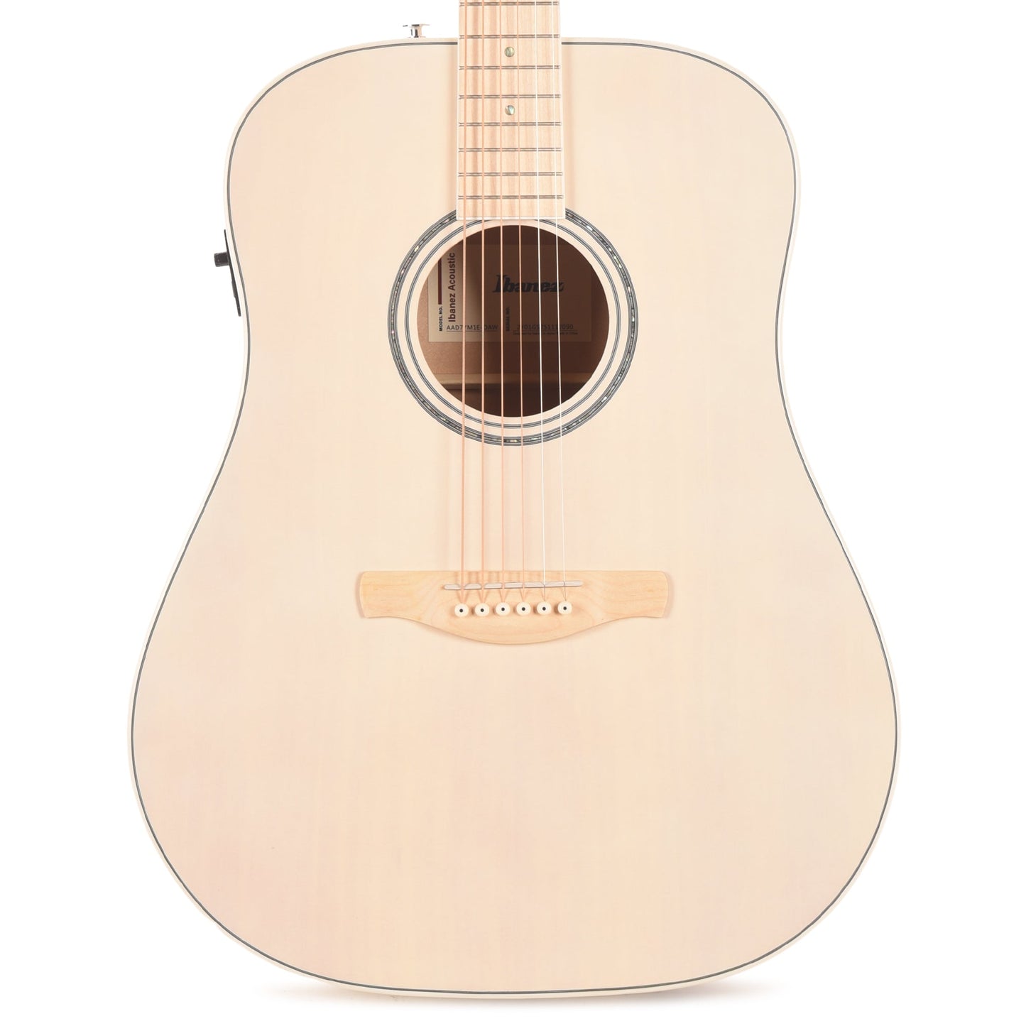 Ibanez AAD77M1EOAW Grand Dreadnought Acoustic-Electric Guitar Open Pore Antique White