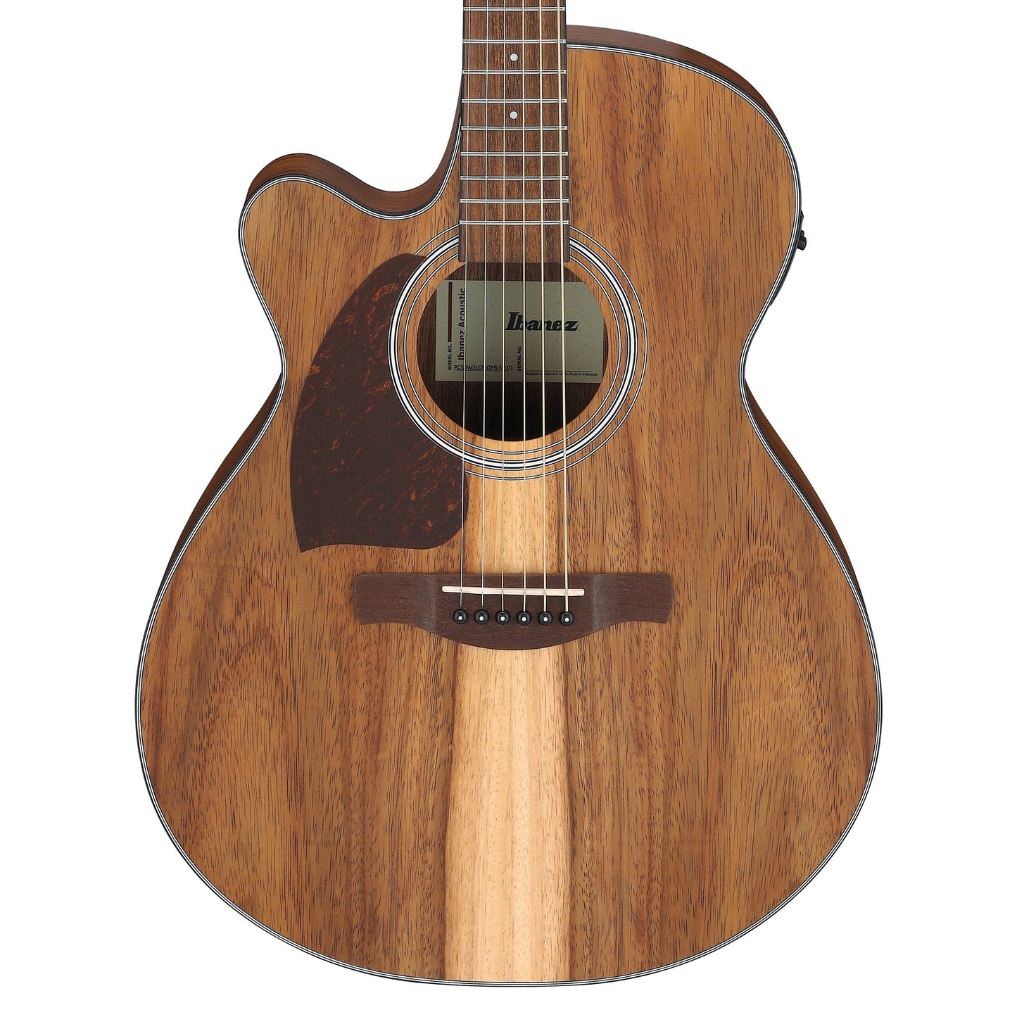 Ibanez PC50WSLCEOPB Grand Concert Cutawayt Acoustic-Electric Guitar Open Pore Brown Left-Handed