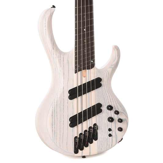 Ibanez BTB865MSTWF BTB Bass Workshop 5-String Electric Bass Multi scale Transparent White Flat