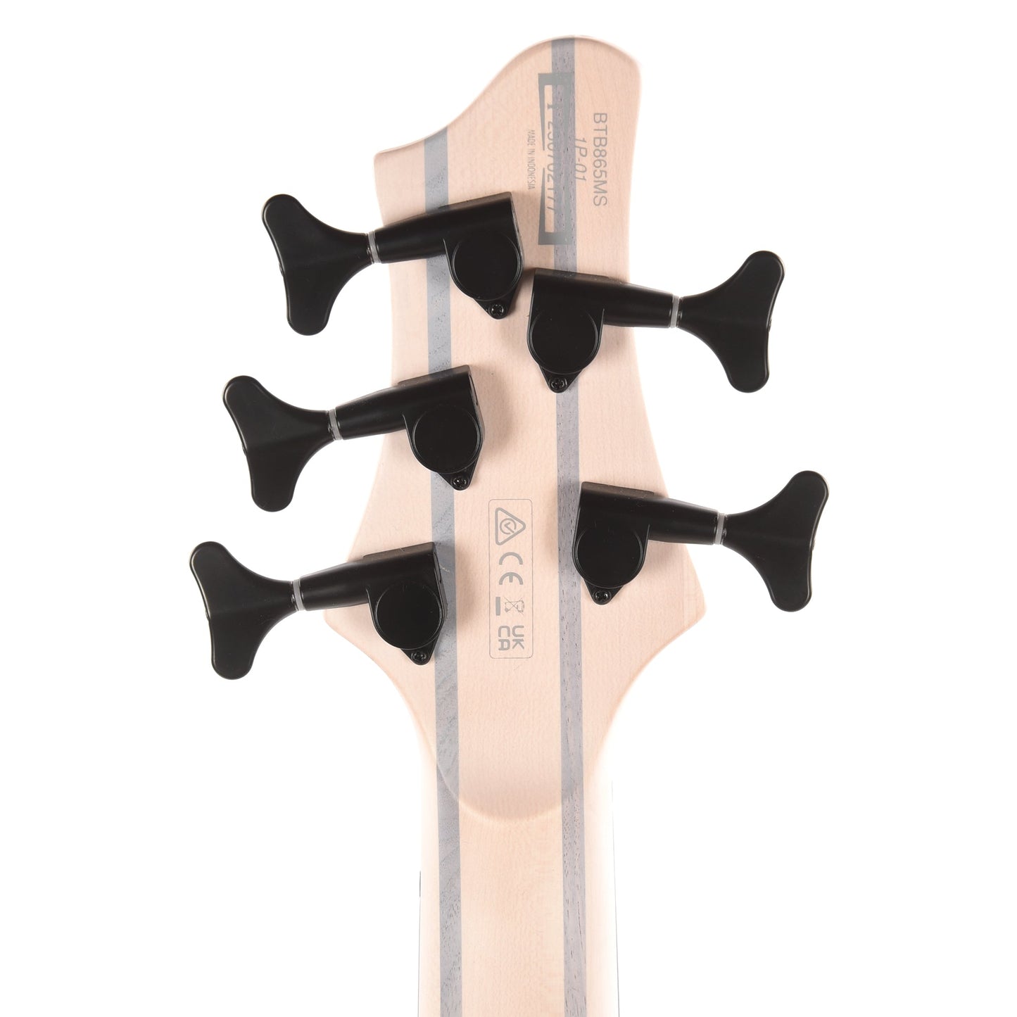Ibanez BTB865MSTWF BTB Bass Workshop 5-String Electric Bass Multi scale Transparent White Flat