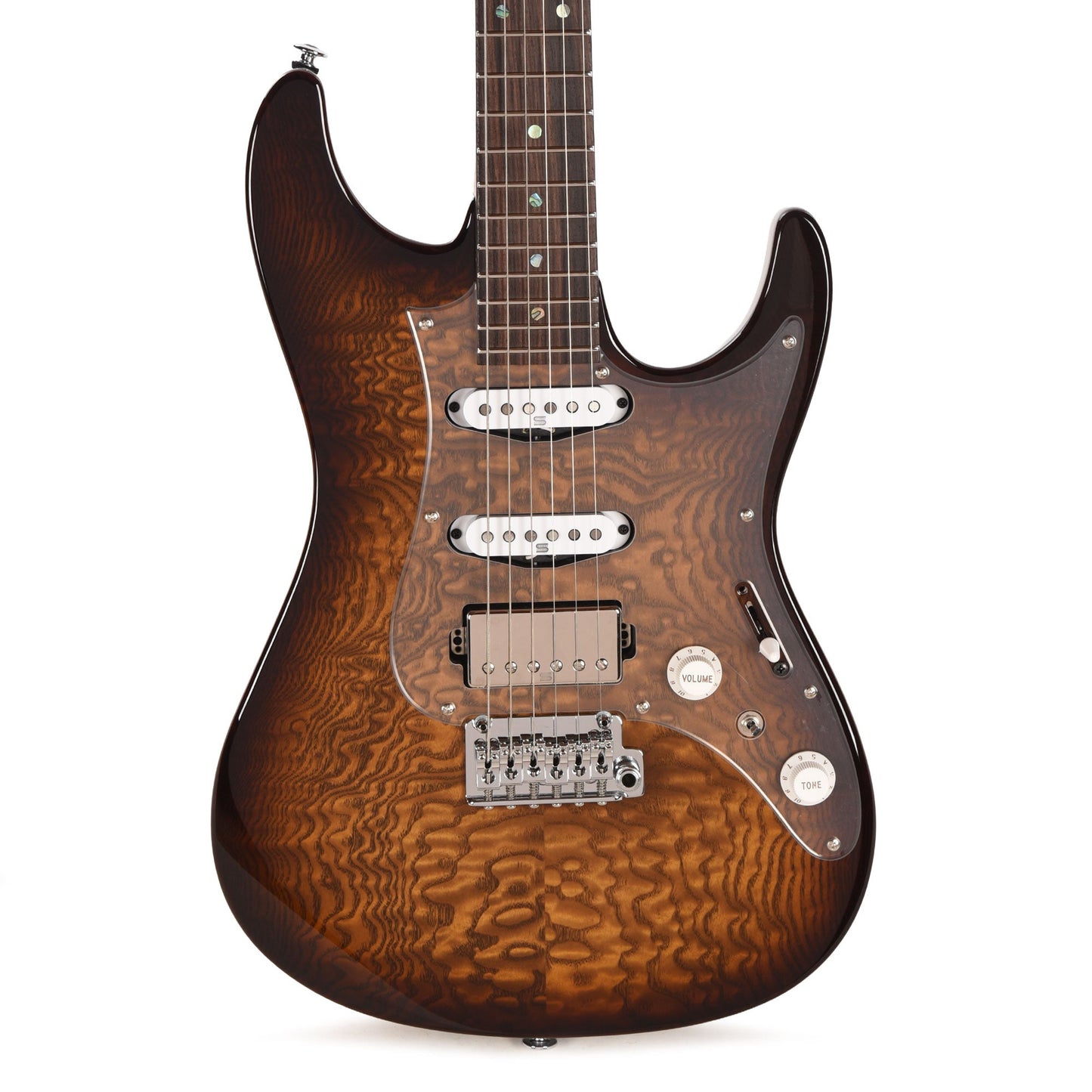 Ibanez AZ2204NJATS AZ Prestige Electric Guitar Tobacco Sunburst