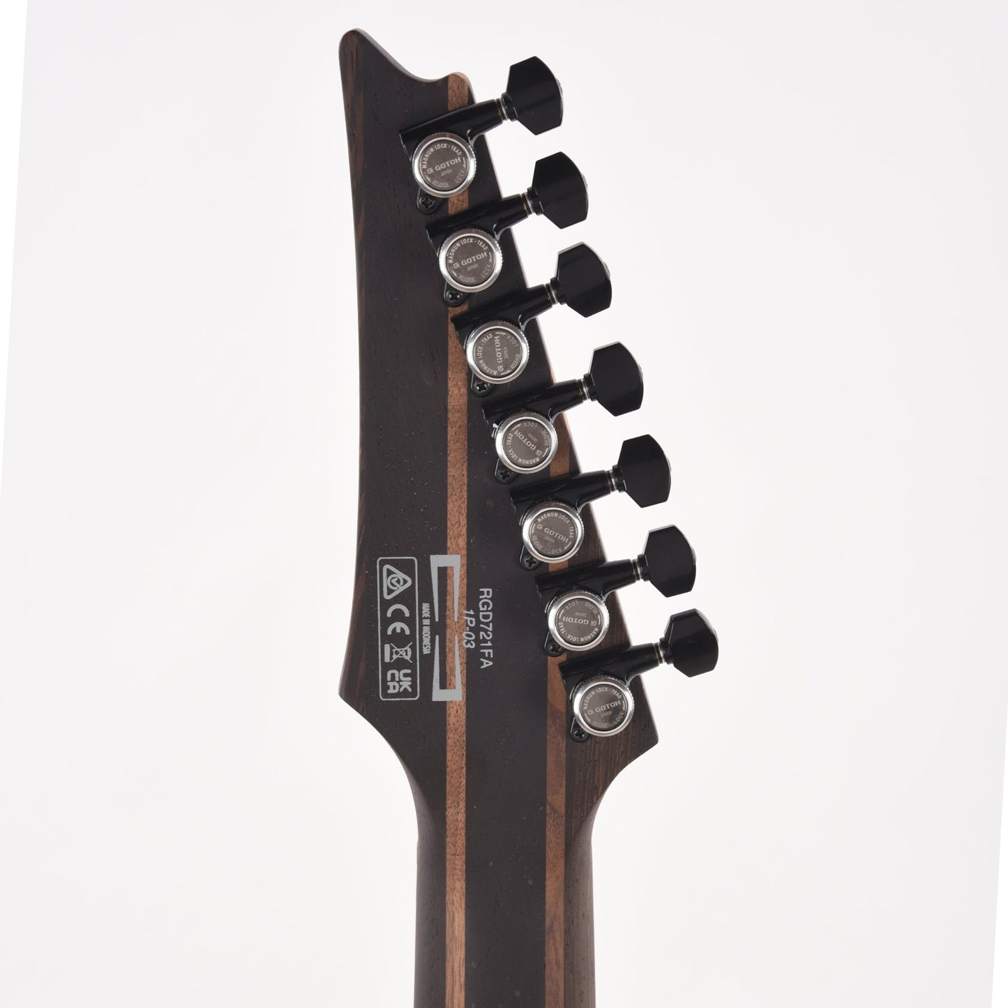 Ibanez RGD721FAWUF RGD 7-String Electric Guitar Stained Wine Red Bust Flat