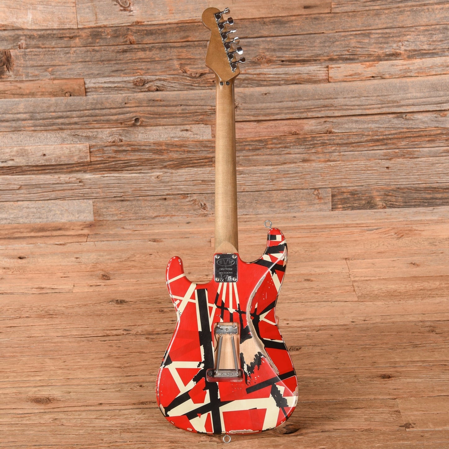 EVH Striped Series Frankenstein Red, Black, and White 2021