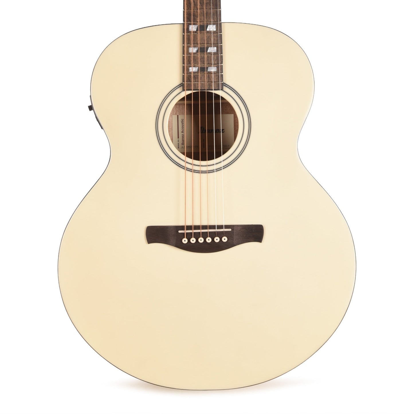 Ibanez AJ70M2EPW Jumbo Acoustic-Electric Guitar Pearl White High Gloss