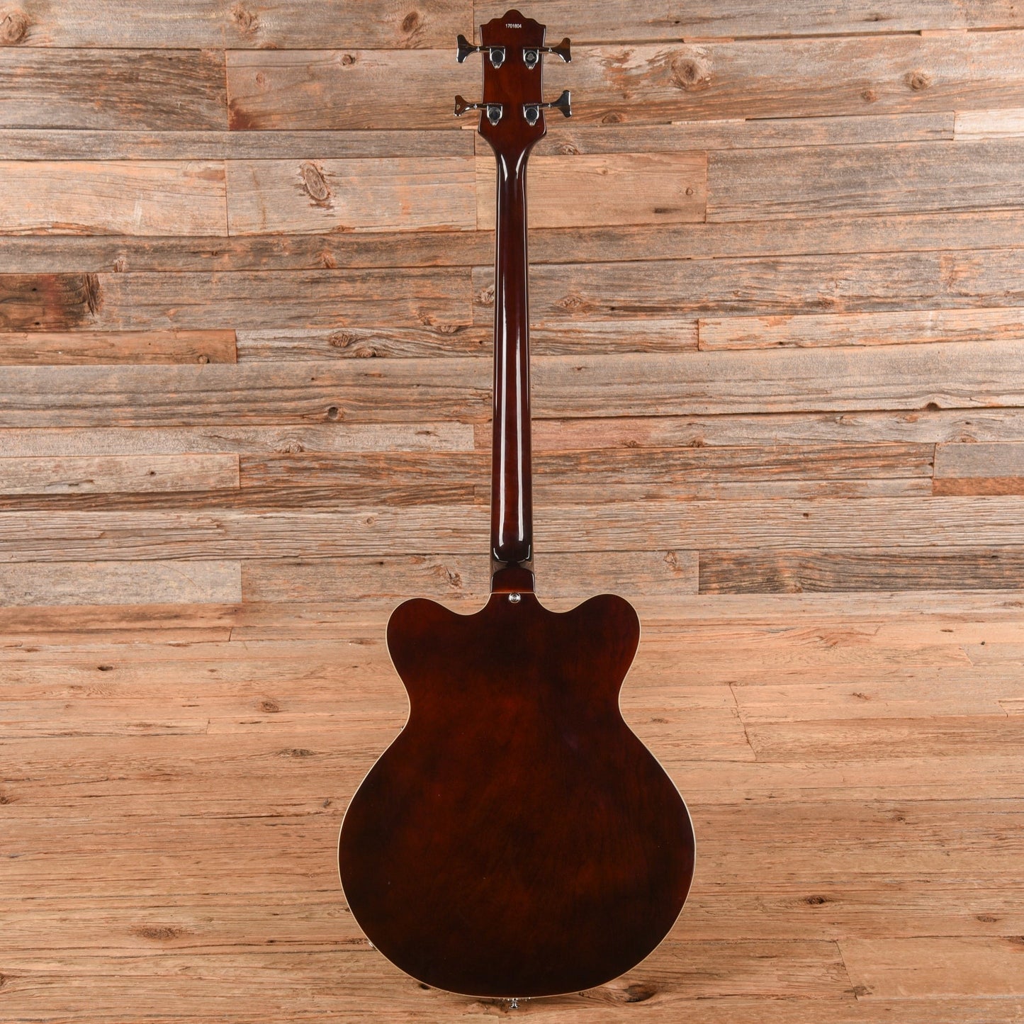 Eastwood Classic 4 Fretless Hollowbody Reissue Electric Bass Walnut