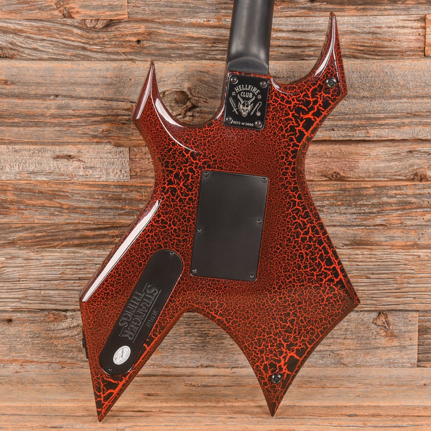 B.C. Rich Stranger Things “Eddie's” Inspired NJ Warlock Red Crackle