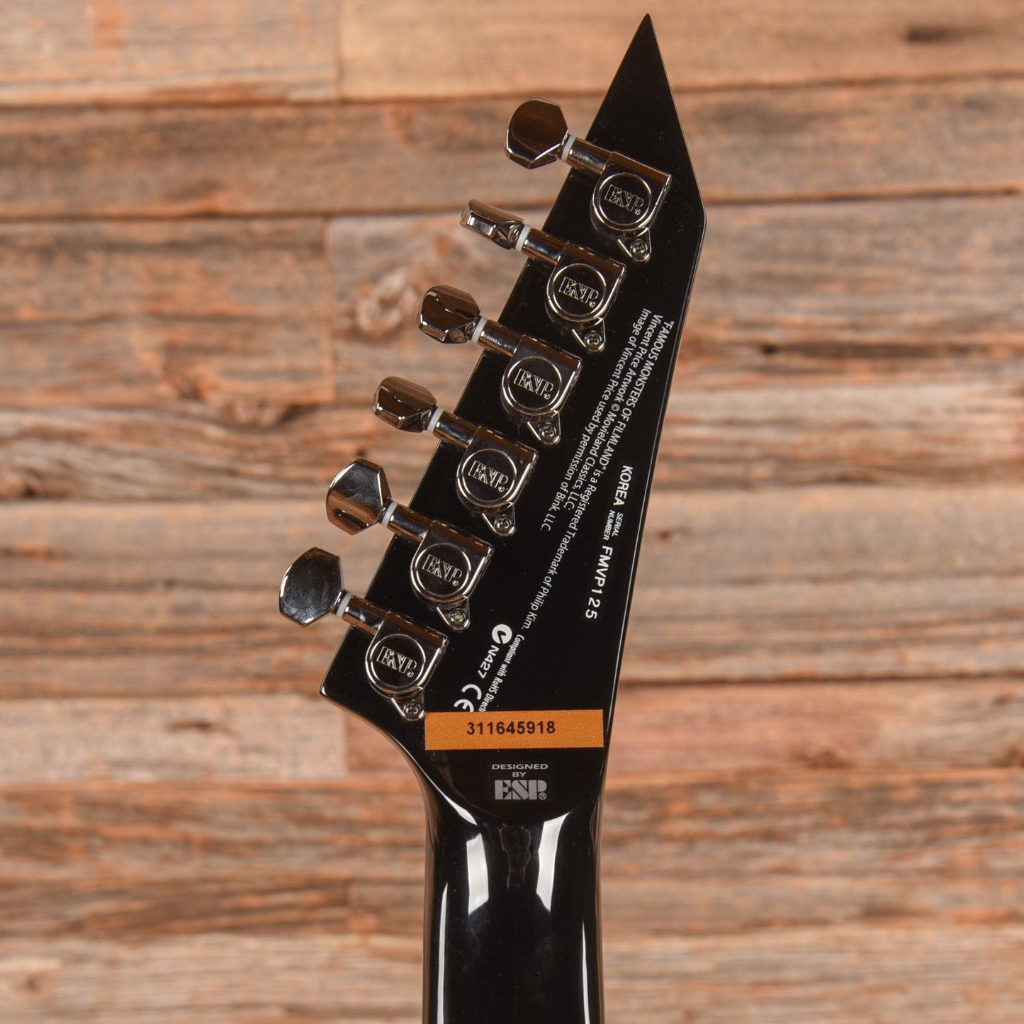 ESP LTD Famous Monsters Vincent Price Graphic