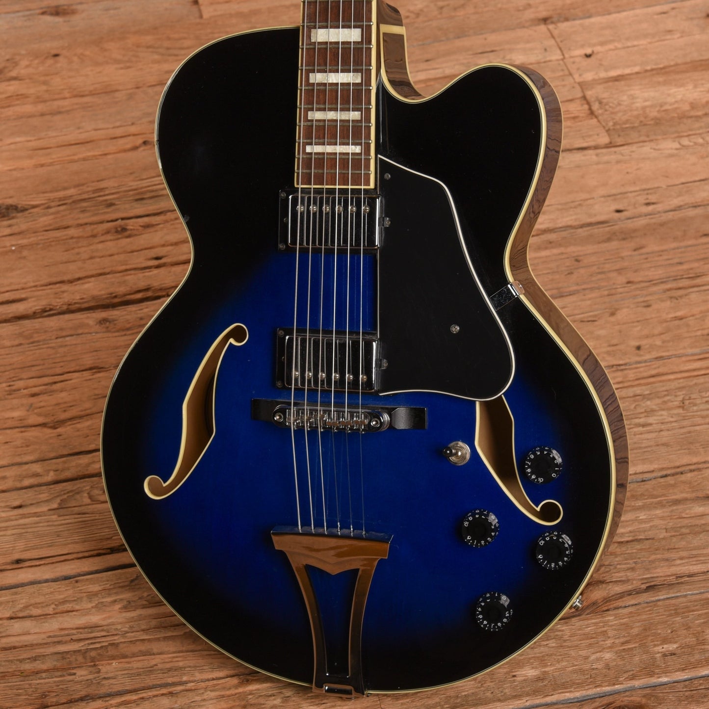 Ibanez AF75 Artcore Transparent Blue Sunburst 2003