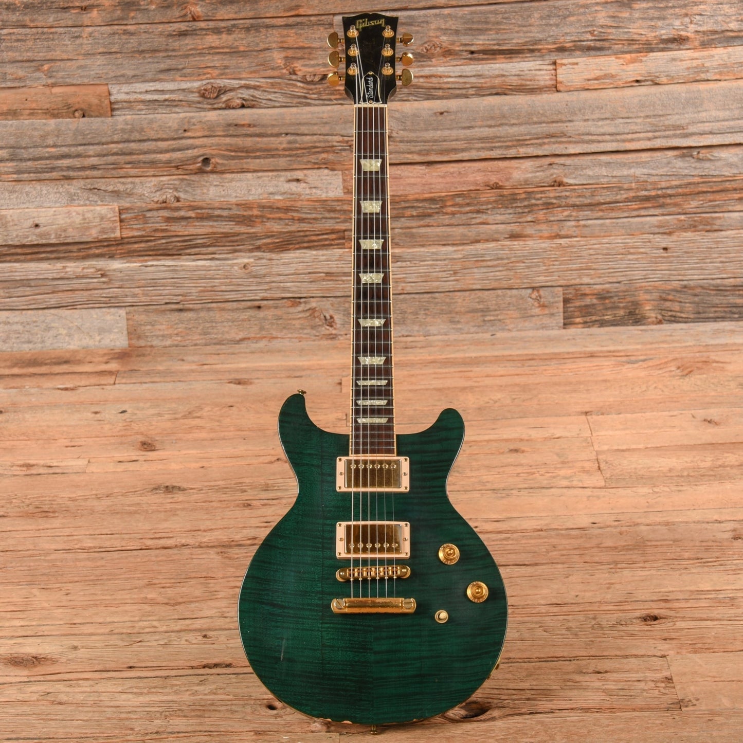 Gibson Les Paul Standard Double Cutaway Green Jalapeño 1998