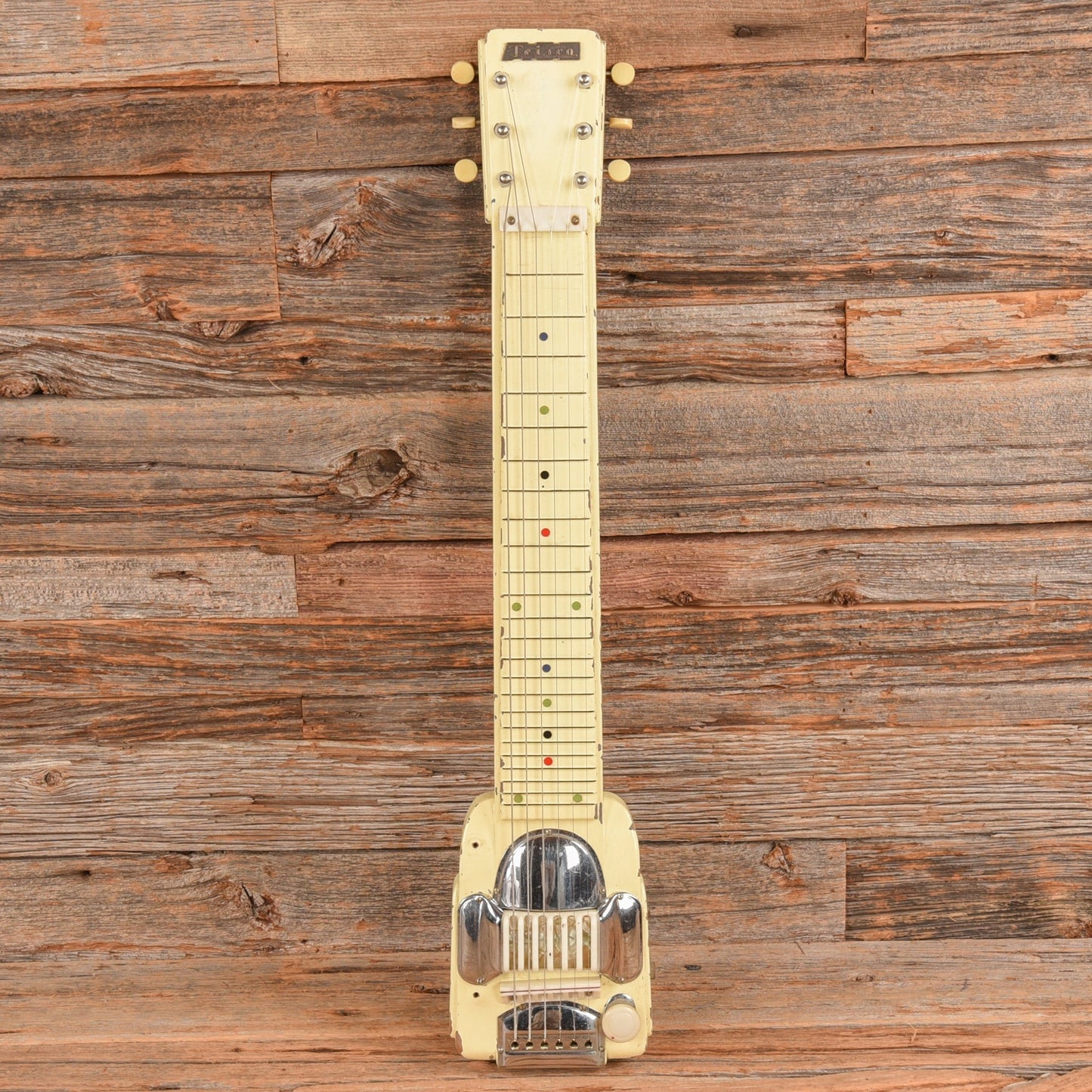 Teisco Lap Steel White