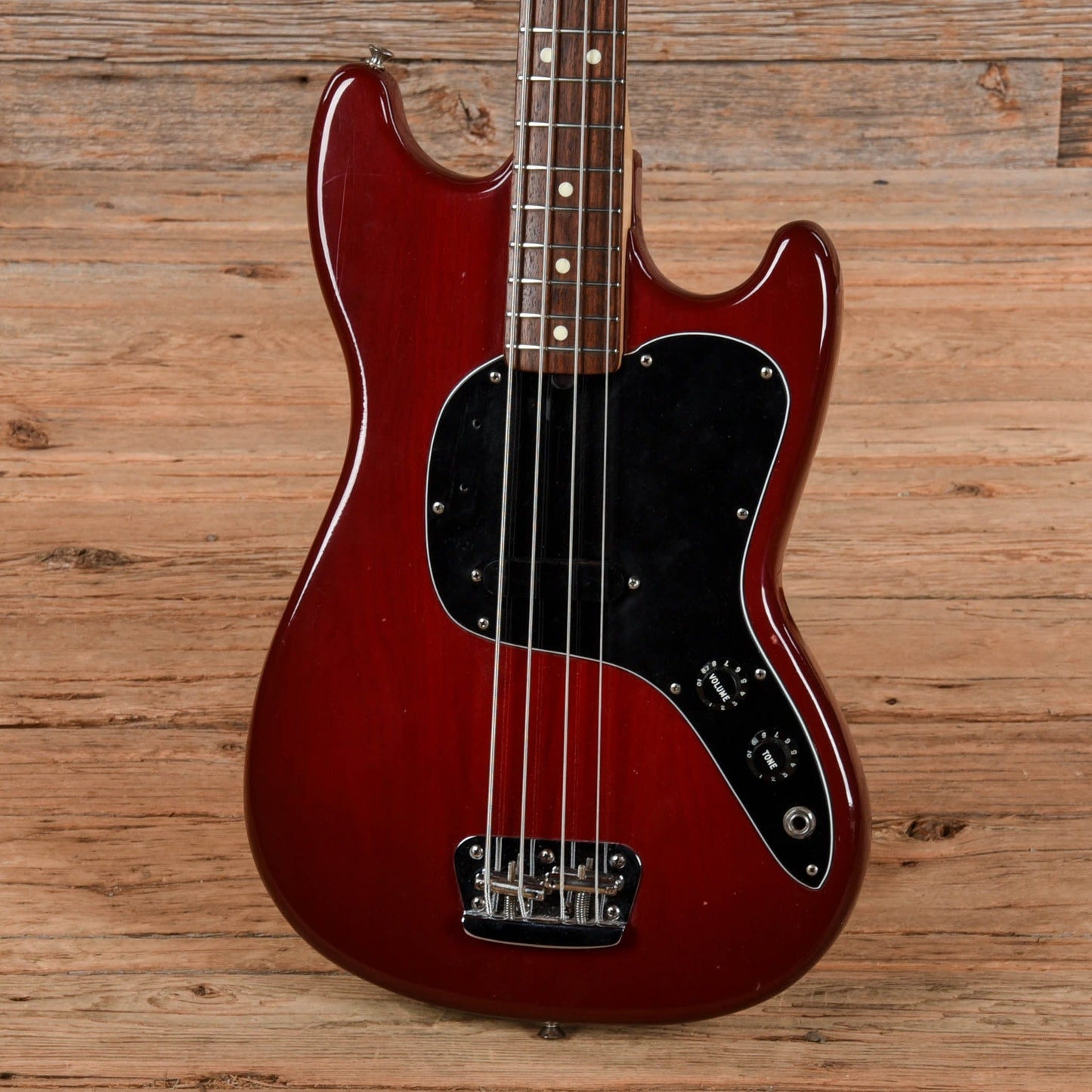 Fender Music Master Bass Red 1980