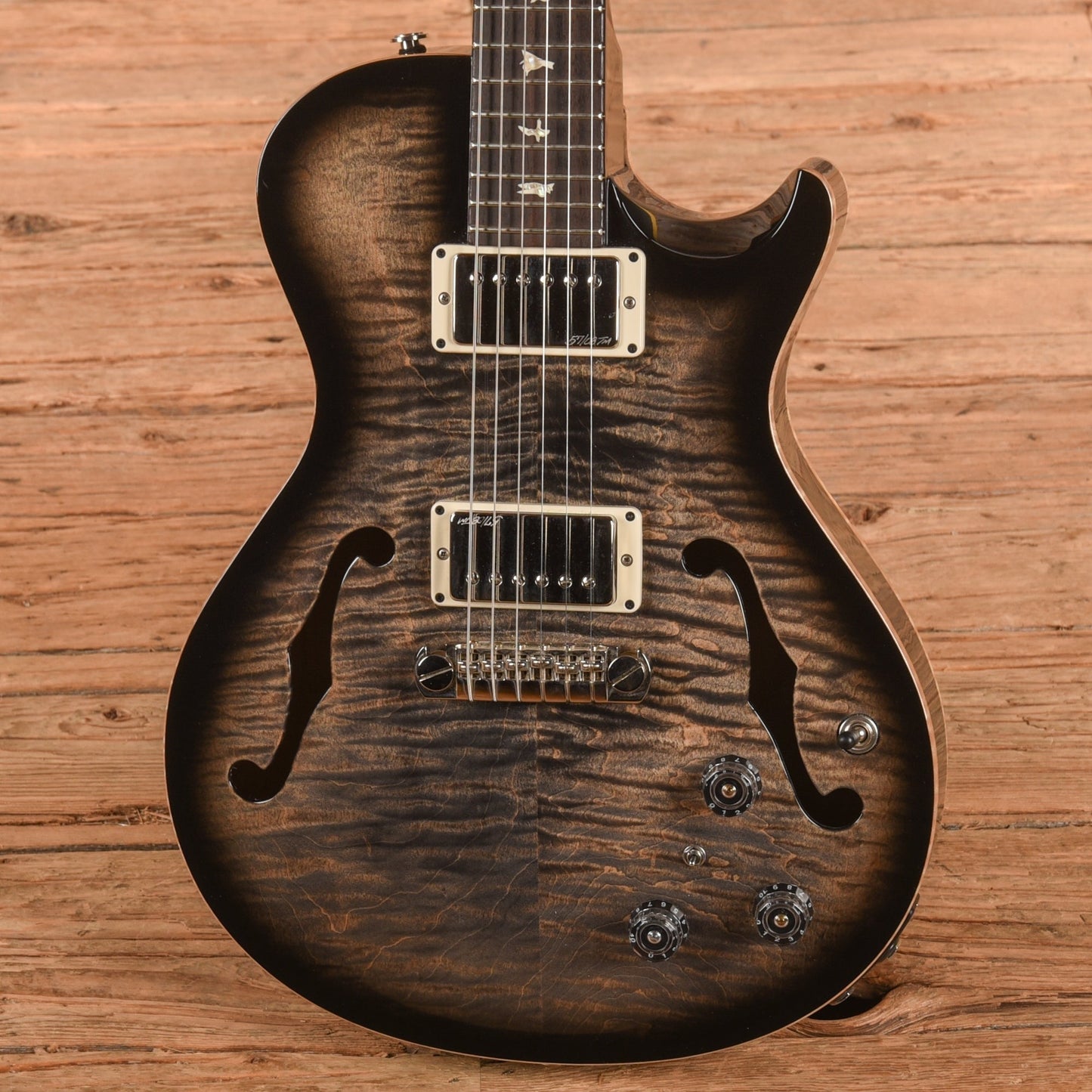 PRS Hollowbody II Piezo Charcoal Burst 2014