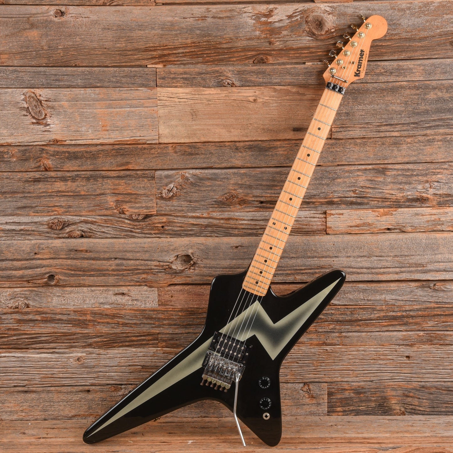 Kramer Voyager Black w/Lightning Graphic 1981