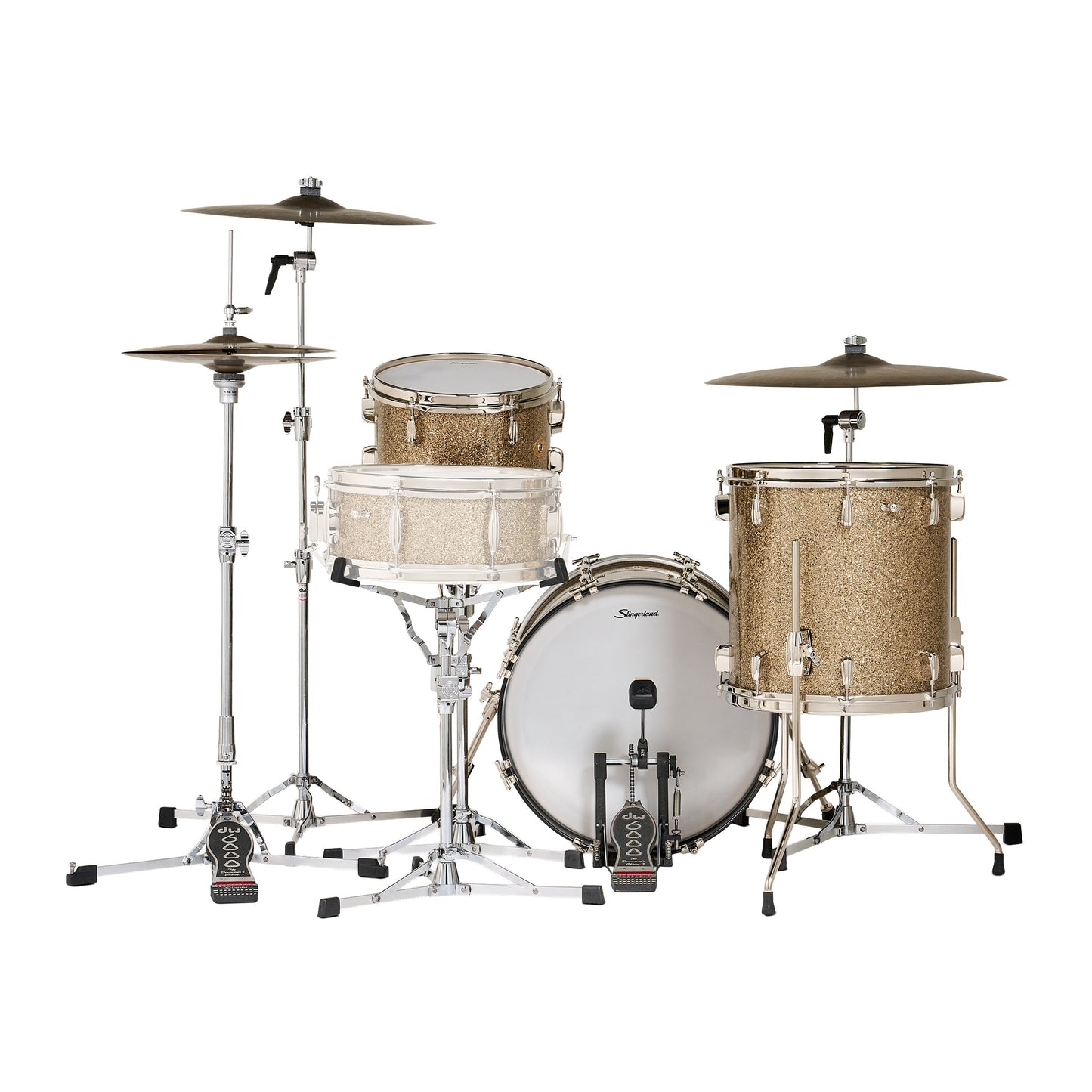 Slingerland Radio King 12/14/18 3pc. Drum Kit Gold Glass Glitter