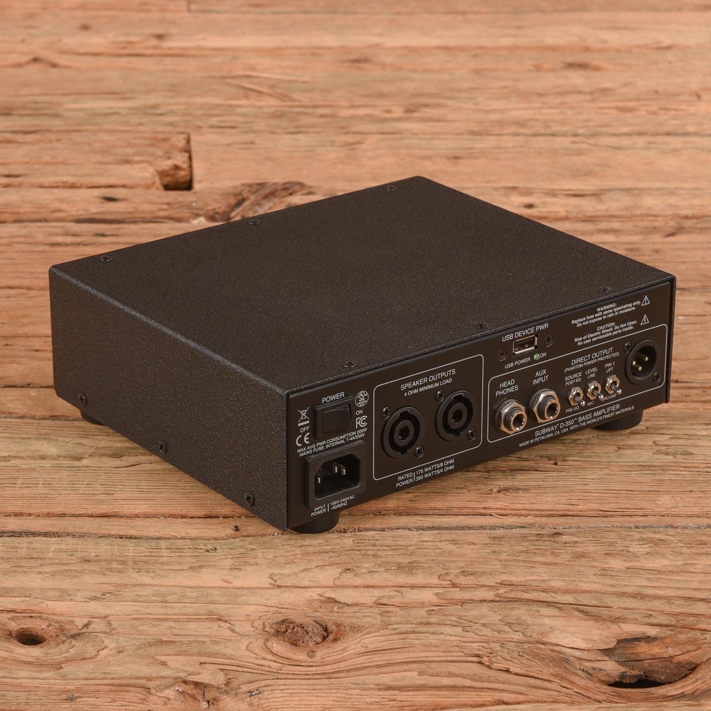 Mesa Boogie Subway D-350 Ultra-Compact 350-Watt Bass Amp Head