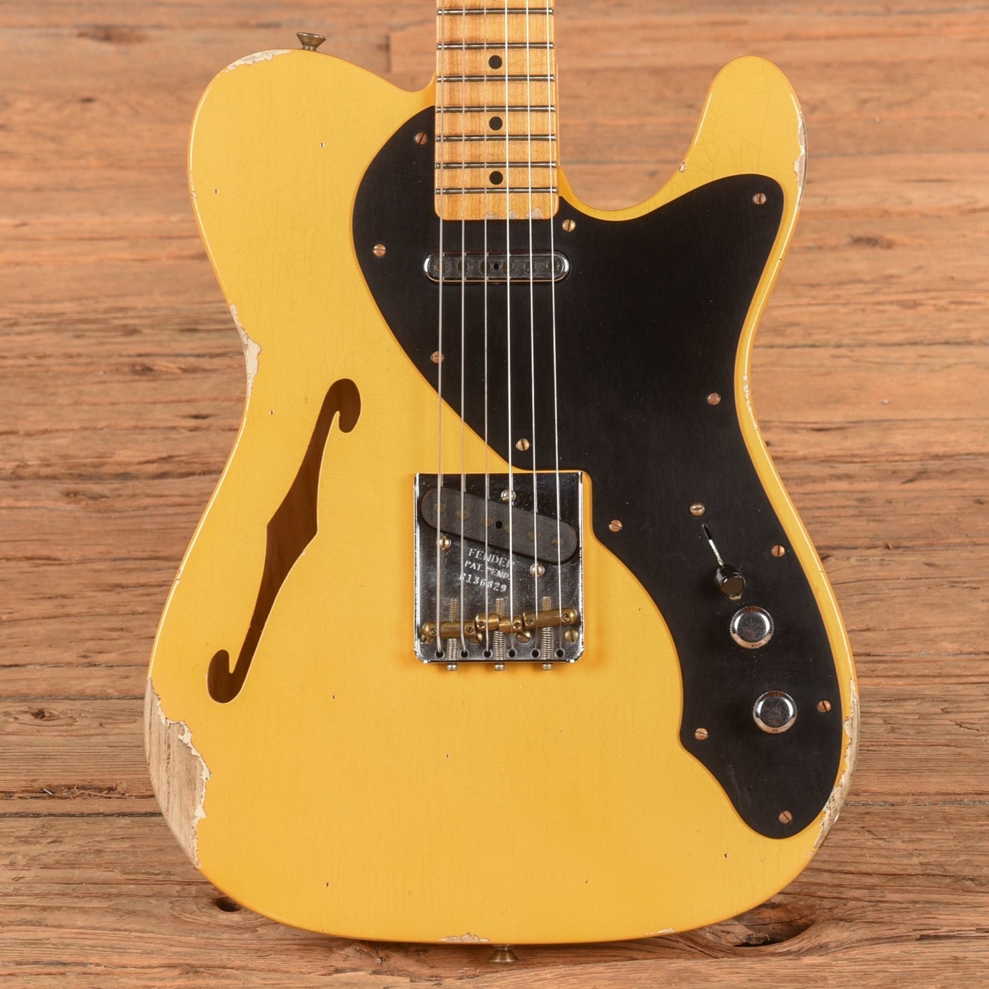 Fender Custom Shop LTD Nocaster Thinline Relic Butterscotch Blonde 2024