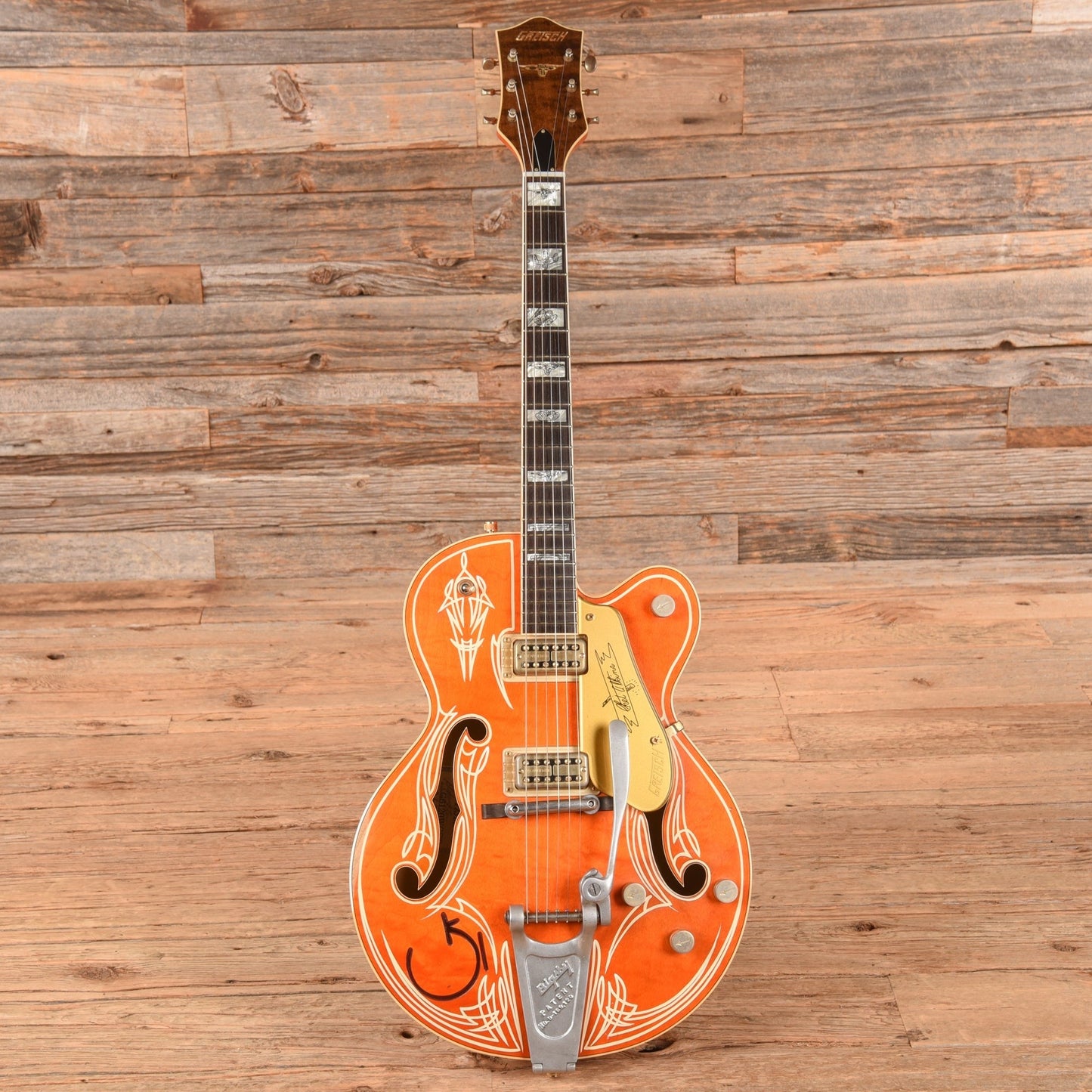 Gretsch Custom Shop Stephen Stern Masterbuilt 6120 Orange Pinstripe 2006 - Zac Brown