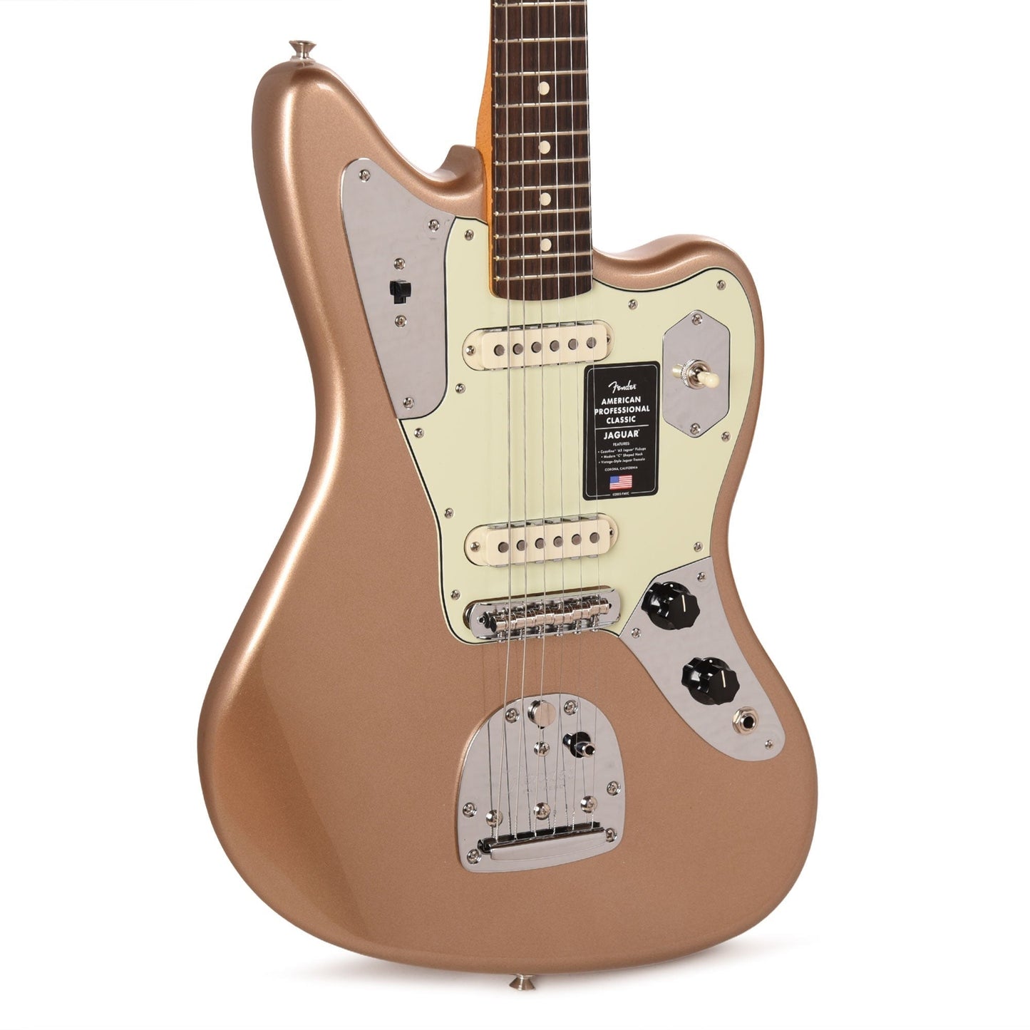 Fender American Professional Classic Jaguar Faded Firemist Gold