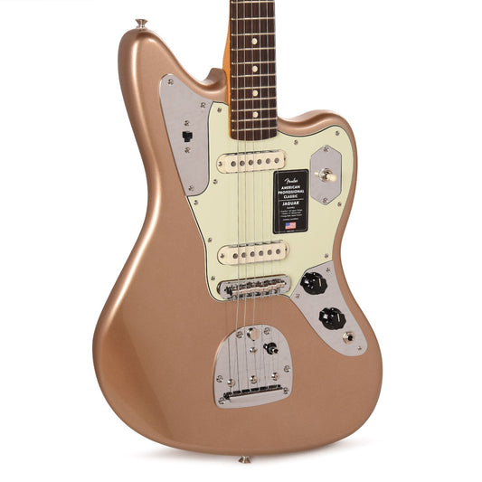 Fender American Professional Classic Jaguar Faded Firemist Gold