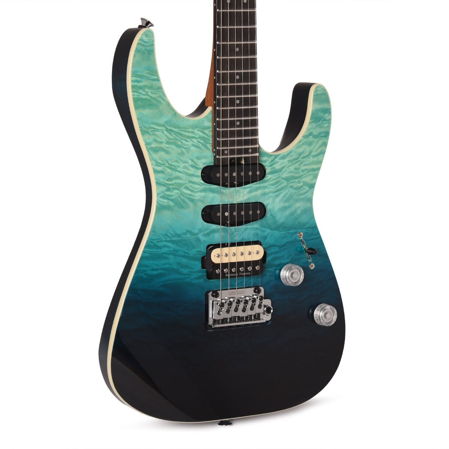Charvel Pro-Mod Plus Dinky DK24 HSS 2PT EB QM Blue Curaçao