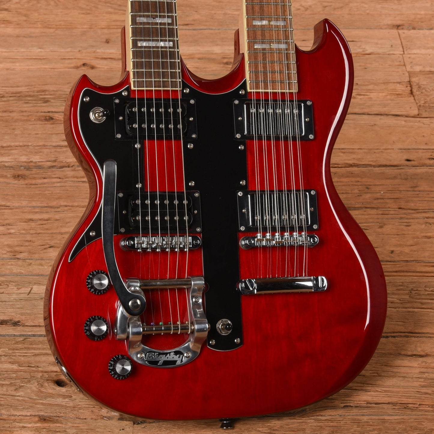 Jay Turser Doubleneck Red LEFTY