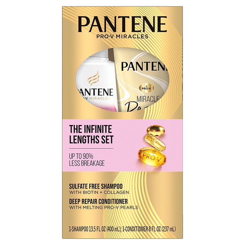 Infinite Lengths Biotin + Collagen Shampoo and Miracle Rescue Deep Repair Conditioner Dual Pack