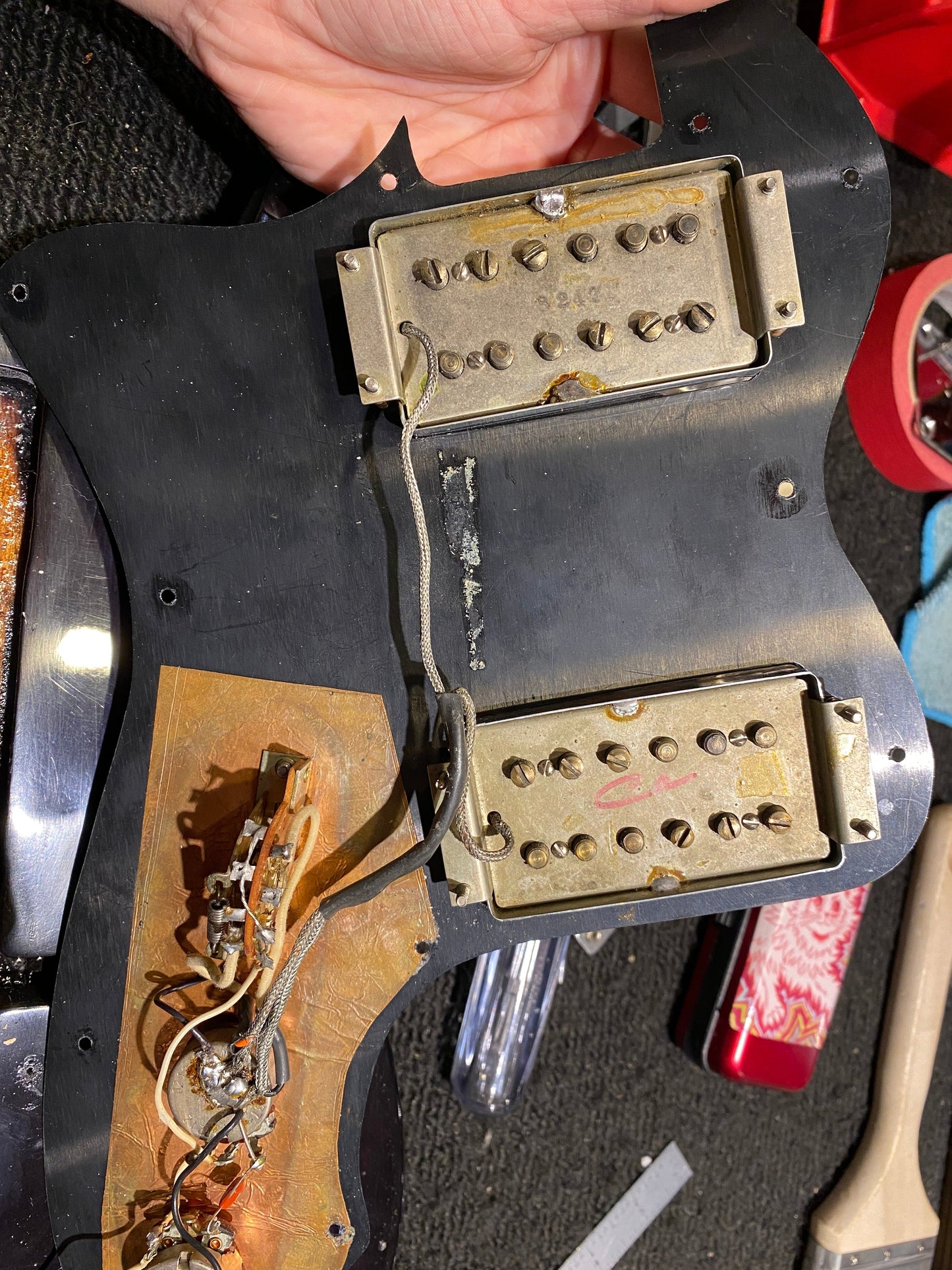 Fender Telecaster Thinline Transparent Black Refin 1972