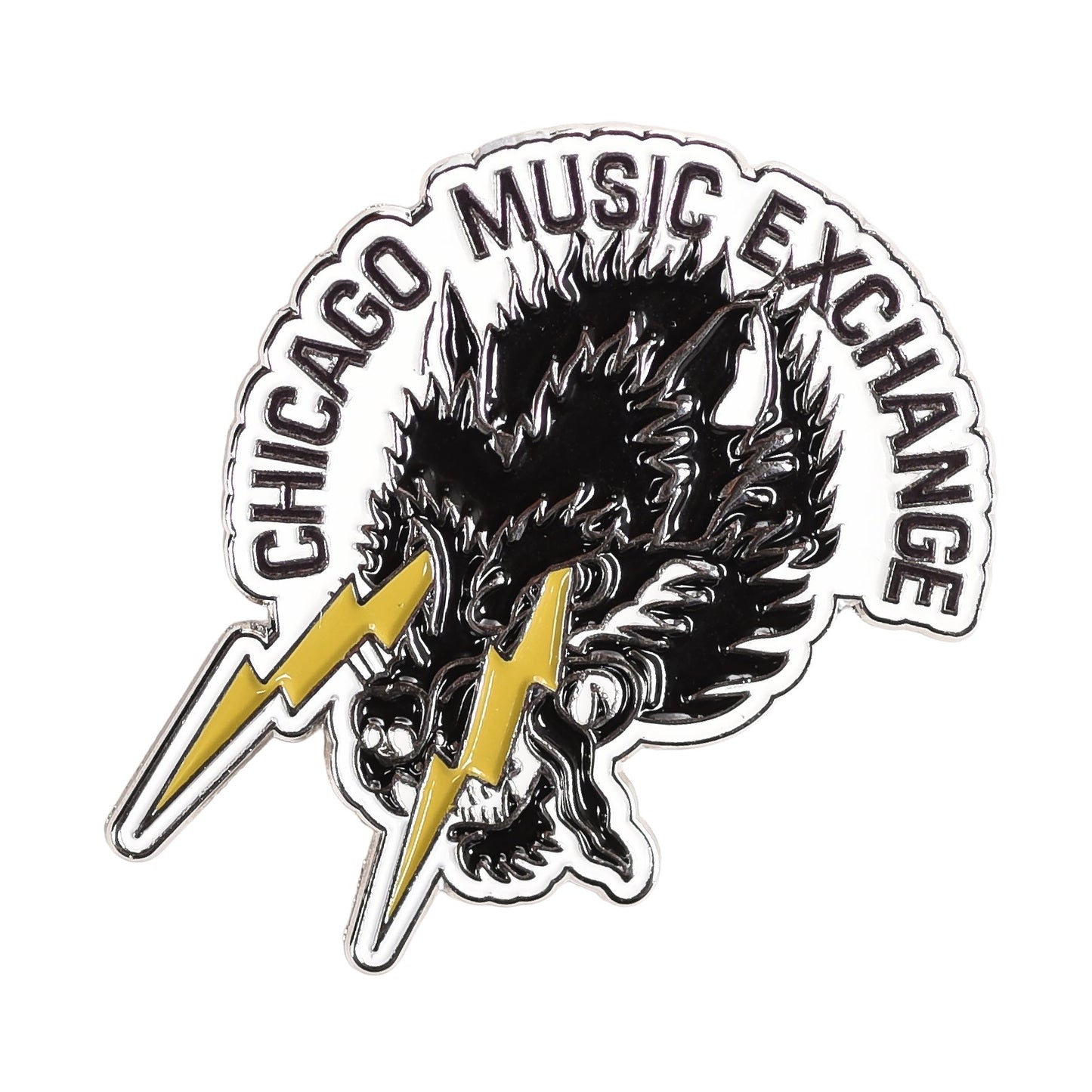 CME "Wolf Lightning" Soft Enamel Pin, 1.25" Die Cut