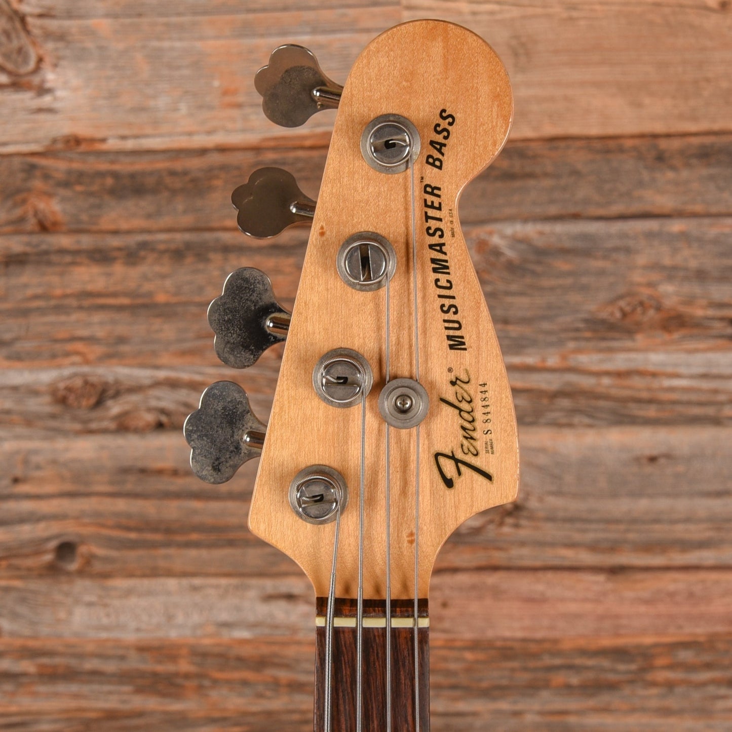 Fender Musicmaster Bass Black 1982
