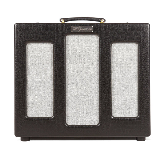 Magnatone Varsity Reverb 15w 1x12 Point to Point Handwired Combo Amp Cathedral Black