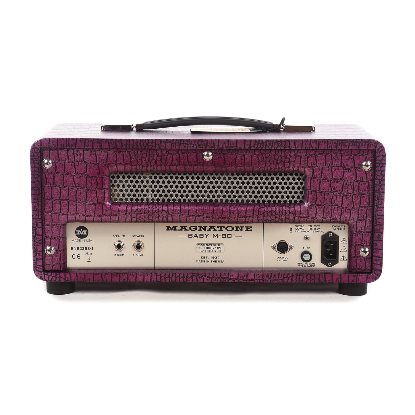 Magnatone BABY M-80 12w Head Billy Gibbons Signature Chrome Grape