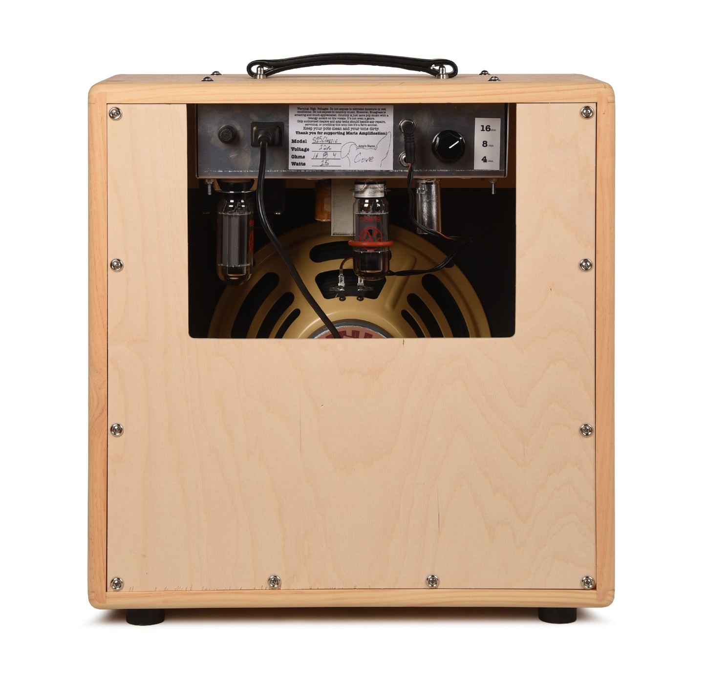 Marla Amplification S15 Classic 15w 1x12 Tube Amp Combo Natural