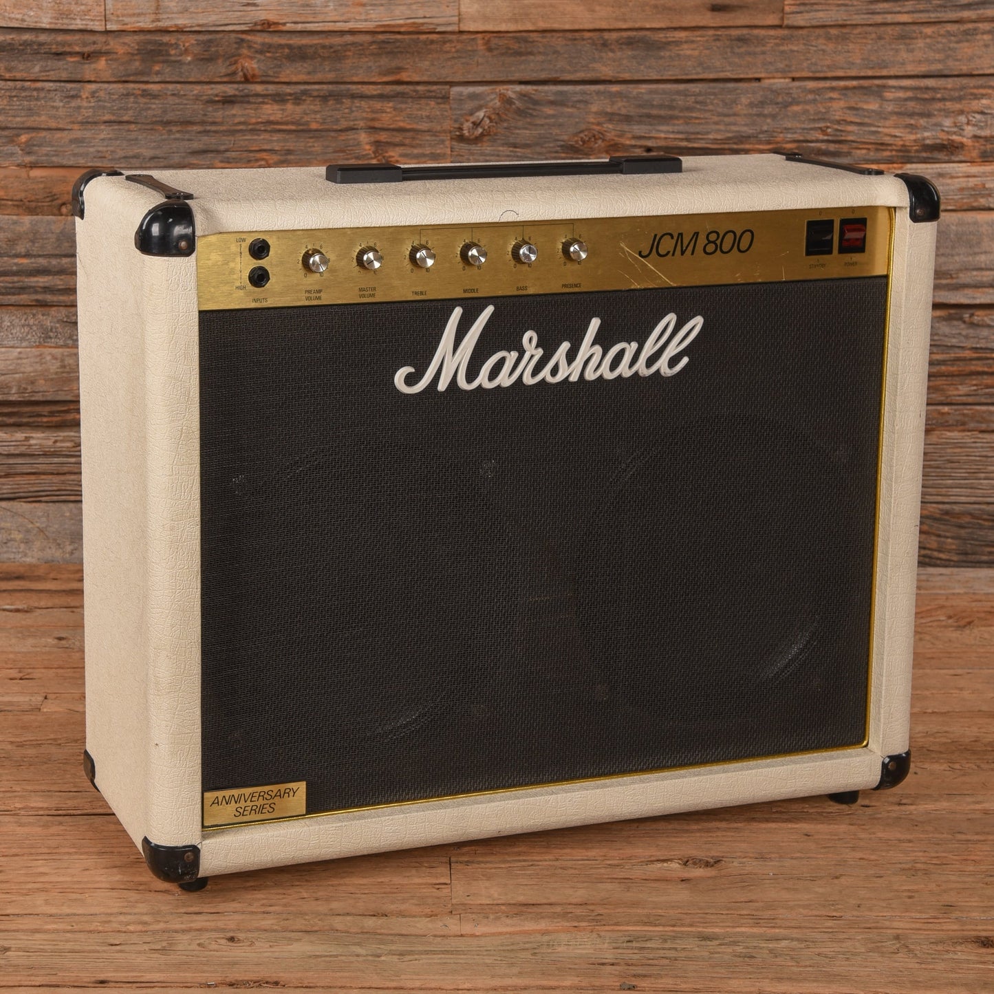 Marshall 1982 Anniversary Series 2x12" White Combo - Dave Amato of REO Speedwagon