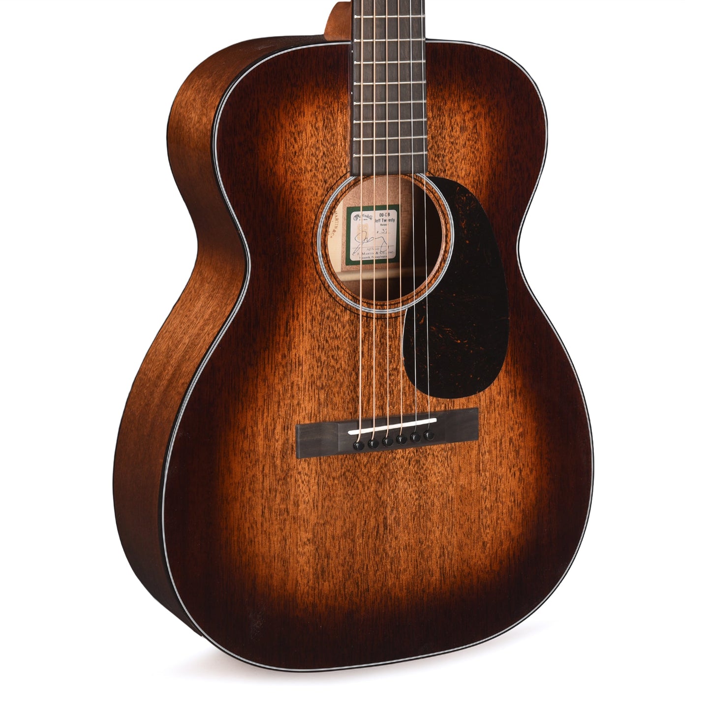 Martin Artist 00DB Jeff Tweedy Certified Mahogany Tweedy Burst