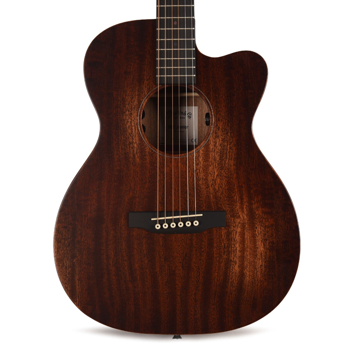 Martin Junior Series 000C Jr E StreetMaster Sapele Dark Mahogany Distressed